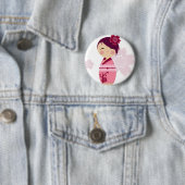Kokeshi Ronde Button 5,7 Cm (In situ)