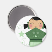 Kokeshi Star Magnet (Recto/Verso)