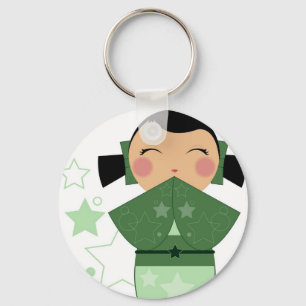 Kokeshi Star Sleutelhanger