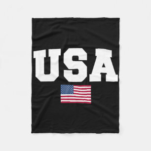 Kokette Amerikaanse vlag 4 juli Onafhankelijkheids Fleece Deken