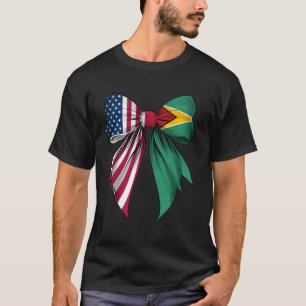 Kokette boog Guyana wortels erfgoed Guyaanse trots T-shirt