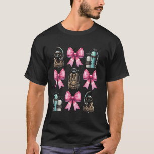 Kokette Boog Scuba Duiken Moeder Duiker Snorkelen T-shirt