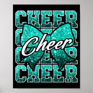 Kokette cheerleader meisje vrouwen cheerleader spe poster