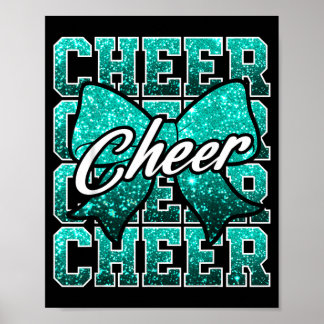 Kokette cheerleader meisje vrouwen cheerleader spe poster