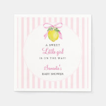 Kokette citroensroze babyshower
