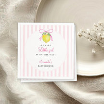 Kokette citroensroze babyshower