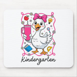 Kokette Dwaze Gans Kleuterschool Kind Meisje 1e Da Muismat