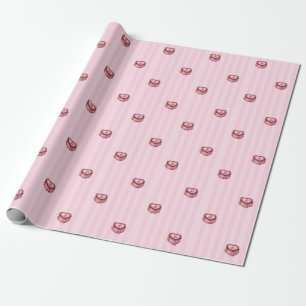 Kokette Hart Verjaardagstaart Cadeaupapier