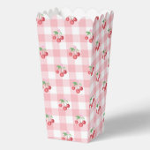 Kokette Kersen Monogame Bruids-Shower Bedankdoosjes (Voorkant)