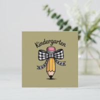 Kokette potlood boog kleuterleidster school