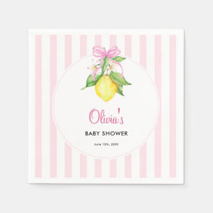 Kokette Roze Citroen Baby Shower Servet