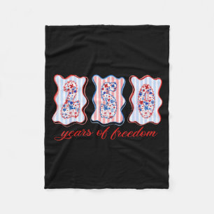Kokette strik Amerikaanse patriottische, 1776-2026 Fleece Deken