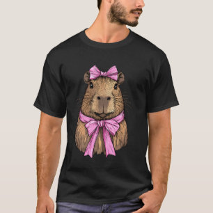 Kokette strik capybara capibara meisje moeder moed t-shirt