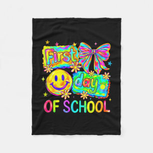 Kokette strik grappige terug naar school gelukkige fleece deken