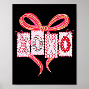 Kokette Valentijn Xoxo Grappige Valentijnsdag Mann Poster