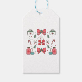 Kokette Verpleegster Boog Aangepaste Verpleegster  Cadeaulabel