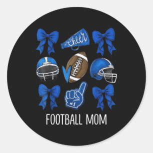 Kokette Voetbalmoeder Team Sport Cheer Football Ronde Sticker