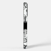 Kokette Zwarte Strik Case-Mate iPhone Case (Achterkant / Rechts)