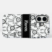 Kokette Zwarte Strik Case-Mate iPhone Case (Achterkant (horizontaal))