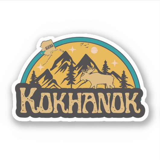 Kokhanok, Alaska Sticker (Voorkant)