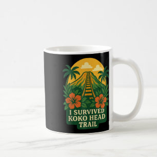 Koko Head Trail Hawaï Oahu Hawaïaans Wandel Hiken Koffiemok