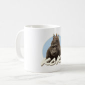 Koko The Gorilla Wearing Crown Koffiemok (Voorkant links)