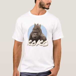 Koko The Gorilla Wearing Crown T-shirt