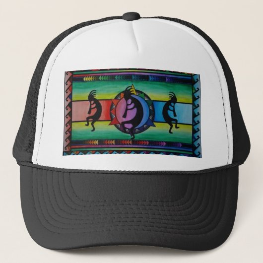 Kokopelli 1 trucker pet (Voorkant)