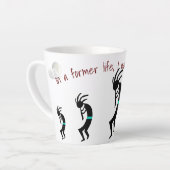Kokopelli—Ancienne Vie—Latte Mug (Angle gauche)