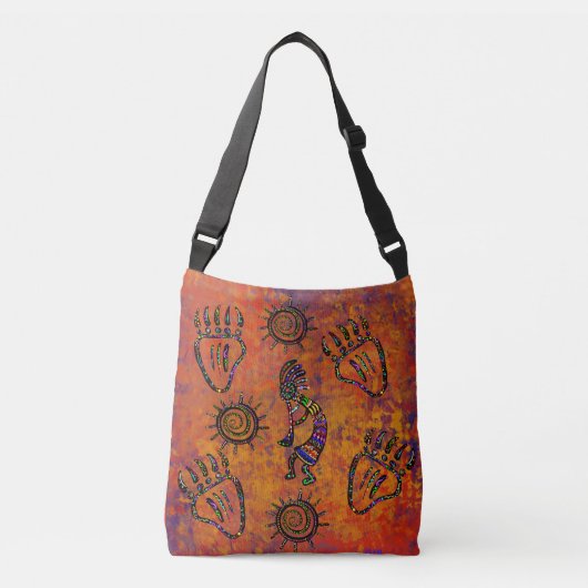 Kokopelli Art Crossbody Tas (Voorkant)