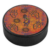 Kokopelli Art Hockey Puck (3/4)