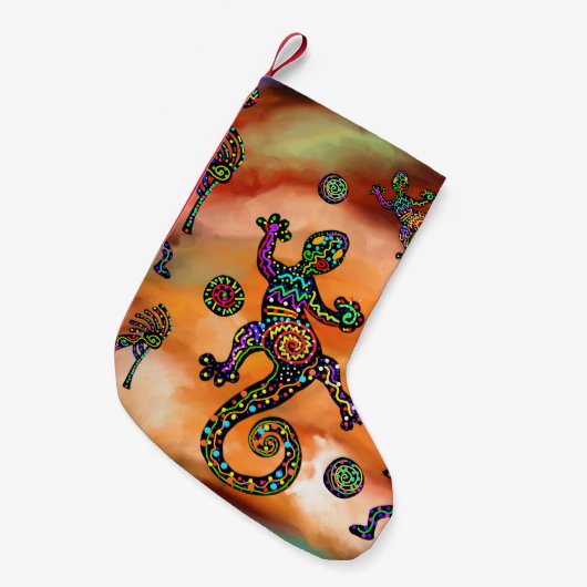 Kokopelli Art Kleine Kerstsok (Voorkant (Hangend))