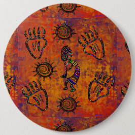 Kokopelli Art Ronde Button 6,0 Cm
