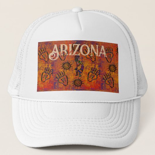 Kokopelli Art Trucker Pet (Voorkant)