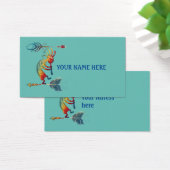 Kokopelli, Autochtone Américain, Avec Deux Plumes  (Bureau)