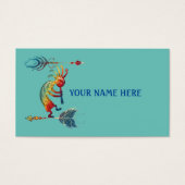 Kokopelli, Autochtone Américain, Avec Deux Plumes (Devant)