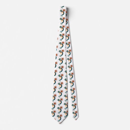 Kokopelli avec Cravate blanc Sun (Devant)