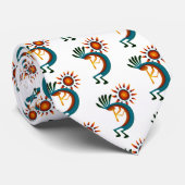 Kokopelli avec Cravate blanc Sun (Roulé)