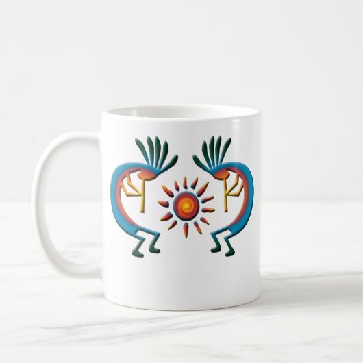 Kokopelli avec mug Sun Sud-Ouest (Gauche)