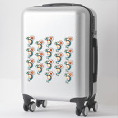 Kokopelli avec Sticker Sun Group de 18 Vinyl (Sur valise)