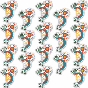 Kokopelli avec Sticker Sun Group de 18 Vinyl