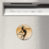 Kokopelli be Happy Inspirerend Magnet Magneet (Insitu (Vaatwasser))