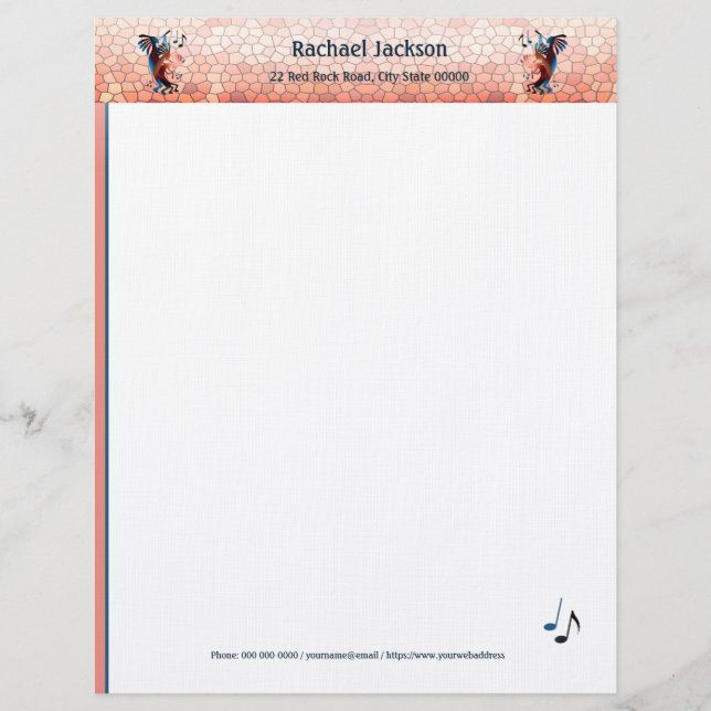 Kokopelli Blues Music 2 Desert Sunset Briefhoofd (Voorkant)