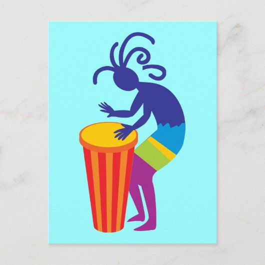 Kokopelli Briefkaart (Voorkant)