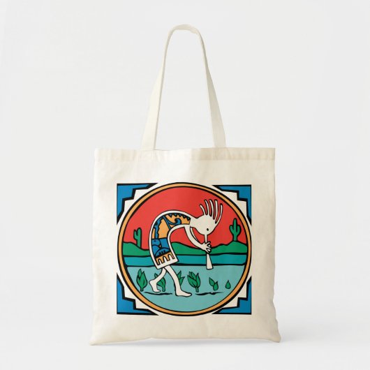 Kokopelli Color Tote Bag (Voorkant)