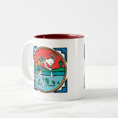 Kokopelli Color Tweekleurige Koffiemok (Voorkant links)