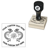 Kokopelli Custom Rubber Stamp Rubberstempel (Gestempeld)