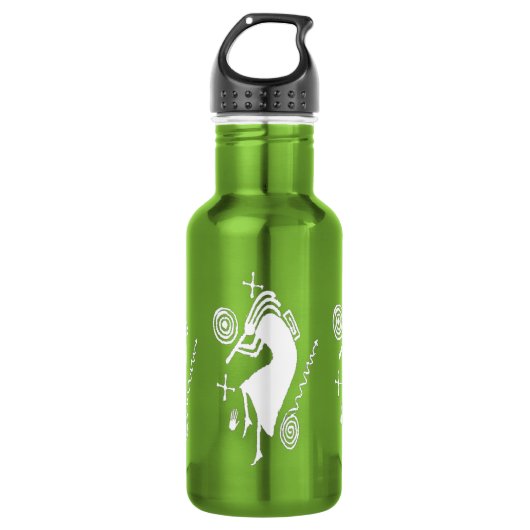 Kokopelli découpant la bouteille d'eau 18oz (Devant)