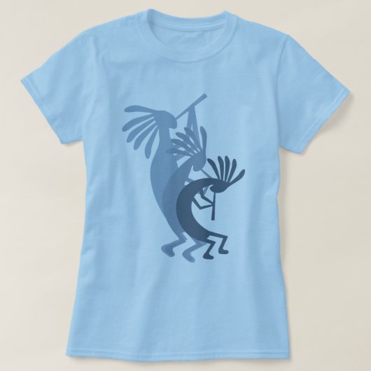 Kokopelli décroche de la musique T-shirt Dames ble (Design devant)