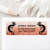Kokopelli Desert Mobasaal Return Address Label (Insitu)